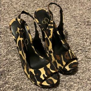 Leopard Jessica Simpson heels